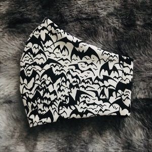 Face Mask Bats Skulls Goth Punk Adjustable